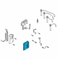 OEM 2005 Kia Rio Engine Ecm Electronic Control Module Diagram - 391102X131