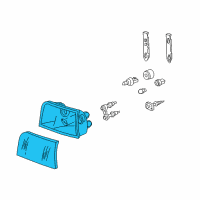 OEM 2001 Ford Crown Victoria Composite Headlamp Diagram - 4W7Z-13008-B