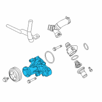 OEM 2016 Ford Mustang Water Pump Diagram - BR3Z-8501-R