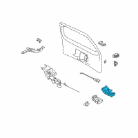 OEM 2002 Lincoln Navigator Latch Assembly Diagram - 6L7Z-7843150-A