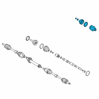 OEM 2021 Kia Sedona Joint & Shaft Kit-Front Diagram - 49526A9300