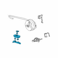 OEM 2001 Ford F-250 Super Duty Master Cylinder Diagram - 5C3Z-2140-LB