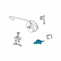 OEM 2001 Ford F-350 Super Duty Booster Assembly Diagram - 5C7Z-2005-B