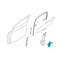 OEM 2009 Nissan Cube Motor Assembly - Regulator, RH Diagram - 80730-JX30C