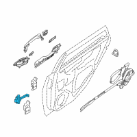 OEM 2013 Nissan Sentra Link-Check, Rear Door Diagram - 82430-3RA0A