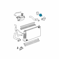 OEM 1993 Ford Aerostar Thermostat Diagram - YF1Z-8575-BA