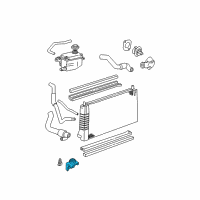 OEM 2005 Mercury Sable Radiator Mount Bracket Diagram - 2F1Z-8B068-AA