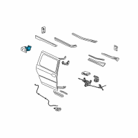 OEM 2008 Chevrolet Uplander Roller Bracket Diagram - 25908841