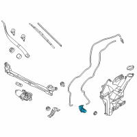 OEM 2015 Kia Soul Motor & Pump Assembly-Windshield Washer Diagram - 98510B2000