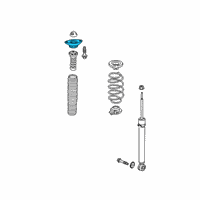 OEM 2021 Honda Civic Rubber, RR. Shock Absorber Mounting Diagram - 52670-TET-H01