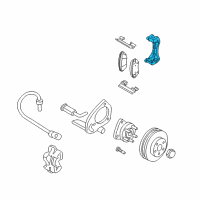 OEM 2007 Buick Terraza Mount Bracket Diagram - 88964175