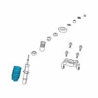 OEM 2006 Chrysler Sebring Front Coil Springs Diagram - 5024099AB