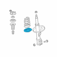 OEM 2018 Lexus ES300h Insulator, Front Coil Spring Diagram - 48158-33090