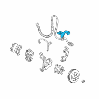 OEM 1997 Oldsmobile 88 Bracket-Wheel Speed Sensor Wire Diagram - 25714974