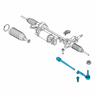 OEM 2020 BMW 740i Steering Tie Rod Assembly Diagram - 32-10-6-868-689