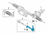 OEM 2022 BMW 530i Steering Gear-Outer Tie Rod End Diagram - 32-10-6-868-687