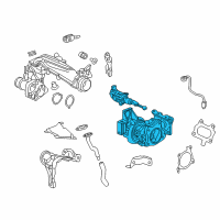 OEM 2018 Honda CR-V Turbocharger Assembly Diagram - 18900-5PA-A01