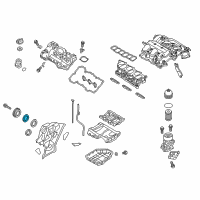 OEM Kia Sorento Sprocket-Crankshaft Diagram - 231213CGA1