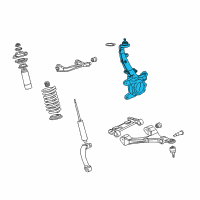 OEM 2004 Oldsmobile Bravada Knuckle Diagram - 19303842