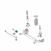 OEM 2019 Toyota Corolla Axle Beam Bushing Diagram - 48725-02350