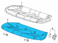 OEM 2022 Cadillac CT4 Seat Cushion Pad Diagram - 84787582