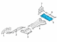 OEM 2021 BMW X3 Heat Insulation For Rear Silencer Centre Diagram - 51-48-7-394-800