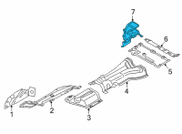OEM 2021 BMW X3 Heat Insulation, Rear Silencer, Left Diagram - 51-48-7-394-801