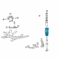 OEM 2010 Cadillac CTS Coil Spring Diagram - 25957801