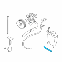 OEM 2001 Dodge Dakota Line-Power Steering Return Diagram - 52106713AC