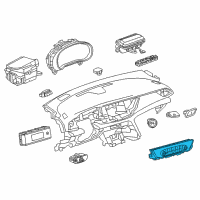 OEM Buick Dash Control Unit Diagram - 39113539