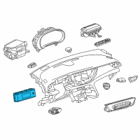 OEM 2019 Buick Regal TourX Dash Control Unit Diagram - 84330217