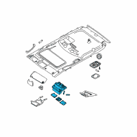 OEM 2012 Nissan Pathfinder Lamp Assembly-Map Diagram - 26430-ZL03A