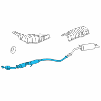 OEM 2007 Toyota Prius Front Pipe Diagram - 17410-21500