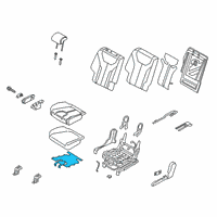 OEM 2019 Hyundai Santa Fe Heater-Rear Seat CUSH, LH Diagram - 89170-S2000