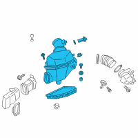 OEM 2014 BMW M6 Gran Coupe Intake Silencer Diagram - 13-71-7-843-290