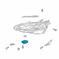 OEM 2019 Lexus ES350 Computer Sub-Assembly, H Diagram - 81016-33F60