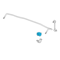 OEM 2012 Acura TSX Bush, Rear Stabilizer Holder Diagram - 52306-TL2-A02