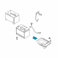 OEM 2010 Hyundai Genesis Coupe Bracket-Battery Mounting Diagram - 37160-2C000