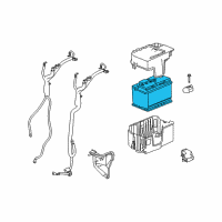 OEM 2011 Cadillac STS Batteries Diagram - 88866212