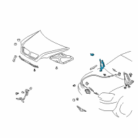 OEM 2008 Lexus RX350 Support Assembly, Hood S Diagram - 53440-49155