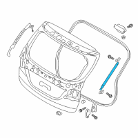 OEM 2015 Hyundai Santa Fe Power Tail Gate Assembly, RH Diagram - 81780-B8100