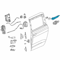 OEM 2017 Chrysler Pacifica Handle-Exterior Door Diagram - 5RR26AXRAC