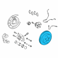 OEM 2011 Lexus CT200h Disc, Rear Diagram - 42431-52160