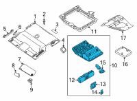 OEM Nissan Frontier MAP LAMP ASSY Diagram - 26430-9BT1C