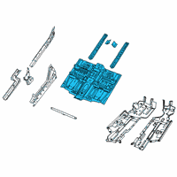 OEM 2016 Jeep Cherokee Pan-Front Floor Diagram - 68102806AB