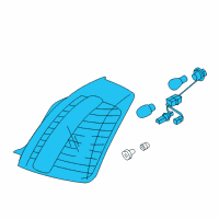 OEM 2009 Kia Amanti Lamp Assembly-Rear Combination Diagram - 924013F700