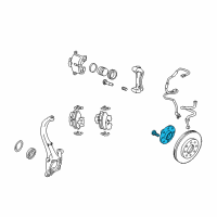 OEM Kia Rondo Front Wheel Hub Assembly Diagram - 5175039603