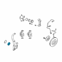 OEM Hyundai Azera Front Wheel Bearing Diagram - 51720-38110