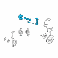 OEM 2003 Hyundai XG350 CALIPER Kit-Front Brake, LH Diagram - 58180-39A00