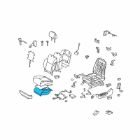 OEM 2009 Lexus LX570 Pad Sub-Assembly, Front Seat Diagram - 71502-60211